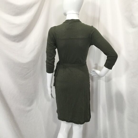 Old Navy Raw Hem Surplice Wrap Dress (H11) - Picture 3 of 5